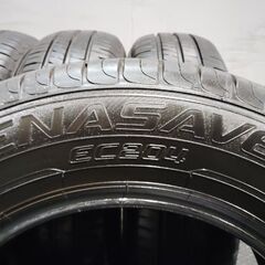 DUNLOP ENASAVE EC204 185/70R14 14インチ 夏タイヤ 4本 21年製 バリ溝 アリオン プレミオ ノート等　(KTB311)クレジットカード QRコード決済可能の画像