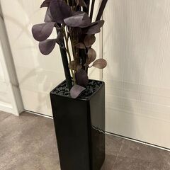 人工観葉植物 モノトーン ブラックリーフ ソードリーフミックスポット 造花 110cmの画像