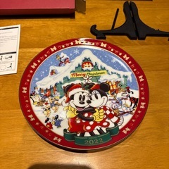 新品未使用 Disney 東京ばな奈 クリスマスイヤープレート 2022の画像