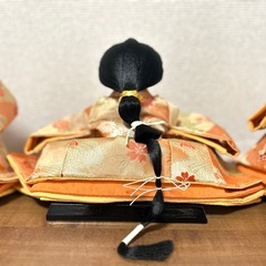 ひな人形 雛人形　三人官女　好光作　3体セット オレンジ金色の画像