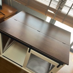天板付き木製犬用ゲージの画像