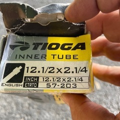 自転車のタイヤチューブの画像