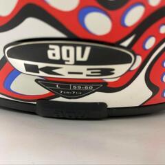 AGV K-3 ヘルメット　WHITE ZOO Ｌサイズの画像