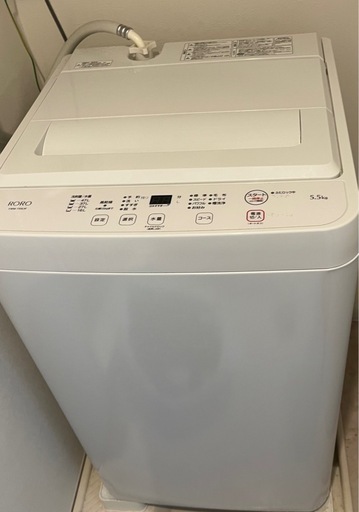 【お譲り先決定:MU様】洗濯機5.5kg 2024購入8/3受け渡し5.5kg 洗濯機 (まろん) 日吉の生活家電