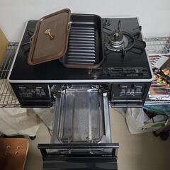 【配送無料】Palomaグリル付きテーブルコンロ PA-A64WCK-L　　7791の画像