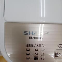 リユースのサカイ太田店★ジモティ割あり★ SHARP 洗濯機 5.5ｋｇ 21年製 ／クリーニング済み OJ10294の画像