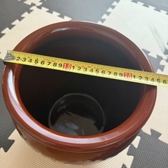 漬物容器　陶器の画像