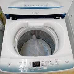 リユースのサカイ太田店★ジモティ割あり★ Haier 洗濯機 5.5ｋｇ 22年製 ／クリーニング済み OJ10295の画像