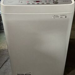 シャープ 全自動電気洗濯機 ES-GE6HJ 6.0kg 2023年製 通電確認済み 【中古】の画像