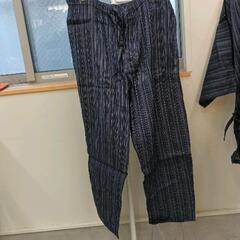 0730-130 甚兵衛3点セット　ジンベエ　LL　半ズボン、長ズボンセットの画像