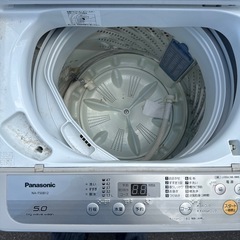 旭川 Panasonic 2019年製 全自動洗濯機 未清掃 現状品の画像