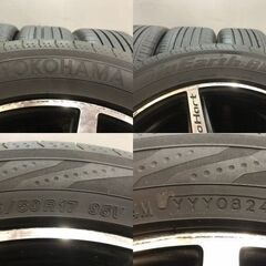 タイヤ走行短め【YOKOHAMA RV03 215/50R17】夏タイヤ【ENKEI EuroHart ユーロハート 17インチ 7J5HPCD100+50】インプレッサ等 (KTD483)クレジットカード QRコード決済可能の画像