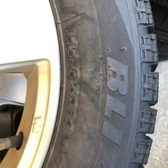 アルミ付き　冬タイヤ　155/65R14の画像