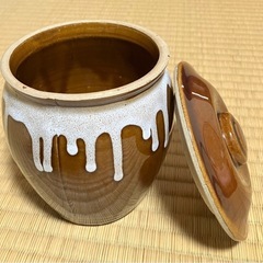 甕（かめ）蓋付きの画像