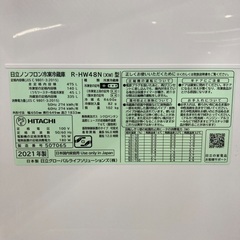 6ドア冷蔵庫 HITACHI R-HW48Nの画像