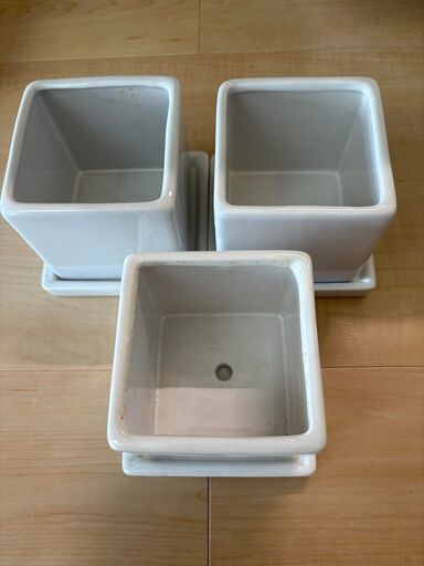 植木鉢 陶器 3号 3セット (sknm) 北のその他の中古あげます