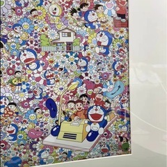村上隆 × ドラえもん コラボ 版画 【あんなこといいな 出来たらいいな】 額装済の画像