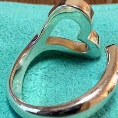 Tiffanyオープンハート925リング10号位の画像