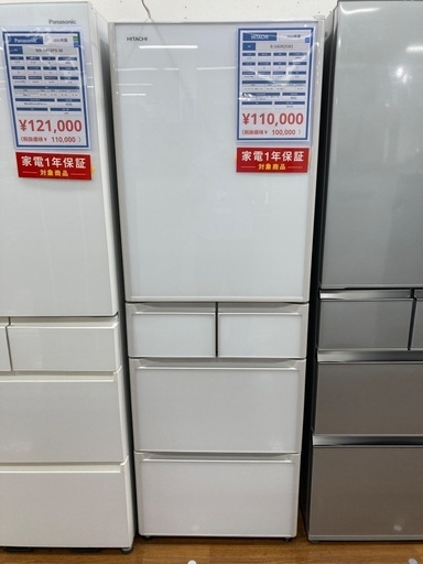5ドア冷蔵庫 HITACHI R-S40R(XW)