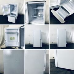 ID:rd24546 シャープ SHARP 冷蔵庫 一人暮らし 中古 2019年製 2ドア 137L ホワイト ファン式 両方開き SJ-GD14F-W  【リユース品：状態B】【送料無料】【設置費用無料】の画像