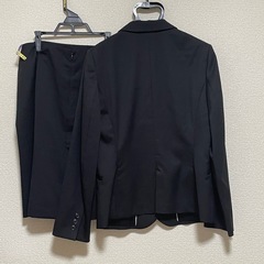 青木 LES MUES Femme リクルートスーツ ウール100% LLの画像