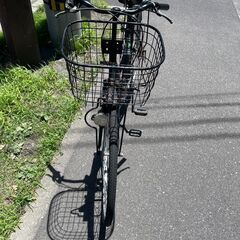 自転車　No.399　ブラック　27インチ　6段切り替え付き　※シフトグリップ欠品、ペダルグリース切れ　【リサイクルショップどりーむ荒田店】の画像