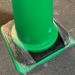 I2507-776 「STOP ここから先 私有地」 表示のサインコーン 未使用品 保管時の汚れ有りの画像