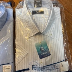 【新品未使用】半袖ワイシャツLL　の画像