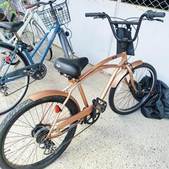 自転車　ブロンズカラー　新品同様の画像