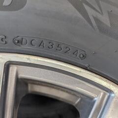ブリヂストン　ブリザック　DM−V3 スタッドレス　2024年製　新品同様　ホイールは中古　225/60R17 PCD100の画像