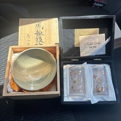 茶碗とグラスセットの画像