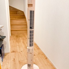 タワー型ファン　扇風機　ピンクの画像