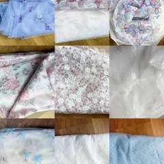 【新品】手芸材料まとめ売り｜レース布・ゴムテープ・花柄刺繍・ファスナーなど多数の画像