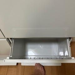 すっきり収まる薄型ワイドペダルペール(2段 40L) ニトリの画像