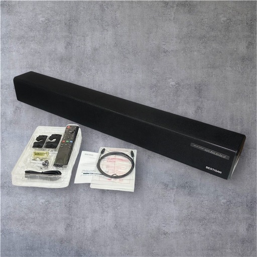 新品⭐️BESTISAN　テレビ用サウンドバー 特大　大音響　PC用　Bluetoothにも対応！ リモコン付き