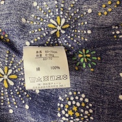 花火柄ロンパースの画像