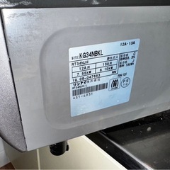 【都市ガス用】リンナイ ガスコンロ 2口＋グリル付き　KG34NBKL（RT34NJH）動作OK！の画像