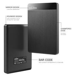 【新品未使用】外付けハードディスク500GB　ポータブルハードディスクの画像