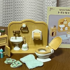 シルバニアファミリー、家具などのセット5種、中古の画像