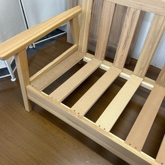 美品☆3人掛け　ファブリックソファの画像