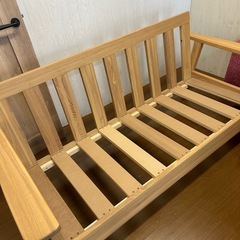 美品☆3人掛け　ファブリックソファの画像