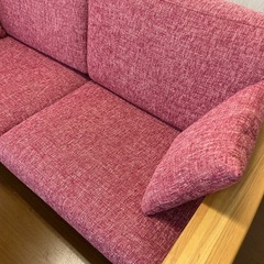 美品☆3人掛け　ファブリックソファの画像