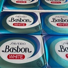 C70 【新品】 未使用 化粧石鹸 固形石鹸 ギフトセット 資生堂 SHISEIDO バスボン Basbon ホワイト 10個セットの画像