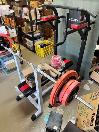 懸垂バー&トレーニングベンチセット 岡山】家庭トレーニング