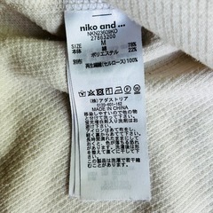 niko and... ホワイトTシャツ　ゆったり　カジュアル　綺麗め　Mサイズの画像