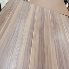 リユースのサカイ栃木店★ジモティ割あり★  ダイニングセット ブラウン（木目シート） W110×D70×H75 クリーニング済み TC10003の画像
