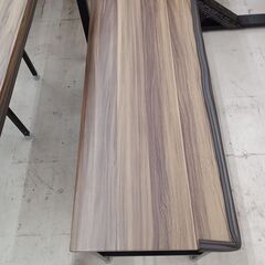 リユースのサカイ栃木店★ジモティ割あり★  ダイニングセット ブラウン（木目シート） W110×D70×H75 クリーニング済み TC10003の画像
