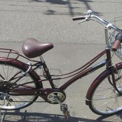 26インチ 🚲 中古 自転車 13,800円 🔁6段切替 🔑鍵新品 💡オート