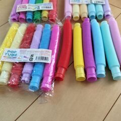 ポップチューブ24本　知育玩具　の画像