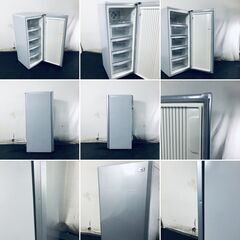 ID:rg220867 ハイアール Haier 冷蔵庫 一人暮らし 中古 2017年製 1ドア 132L シルバー 直冷式 冷凍庫（冷凍機能のみ） 右開き JF-NUF132G(S)  【リユース品：状態B】【送料無料】【設置費用無料】の画像